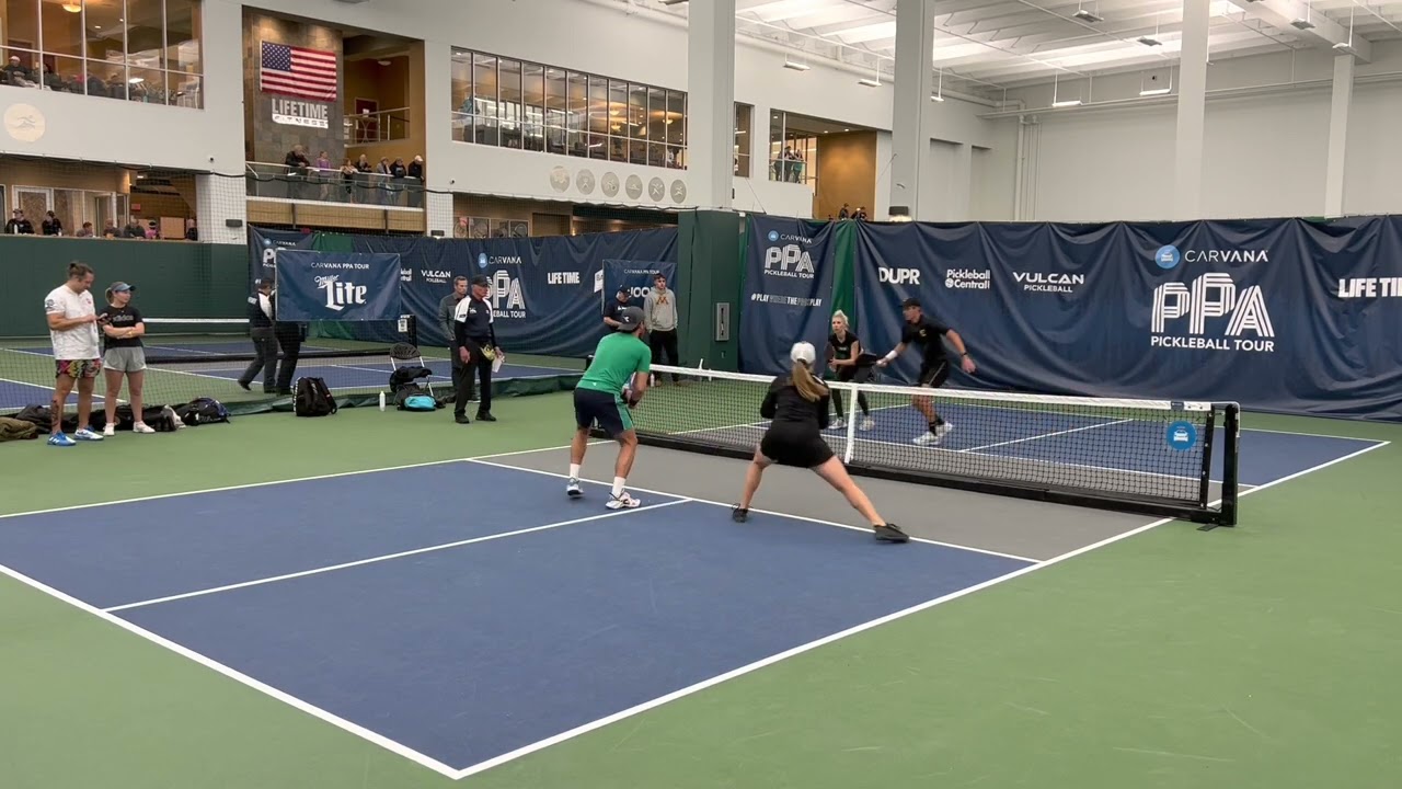 Pro mixed doubles. Thomas Wilson/Vivienne David￼ vs Collin Johns/Meghan Sheehan-Dizon