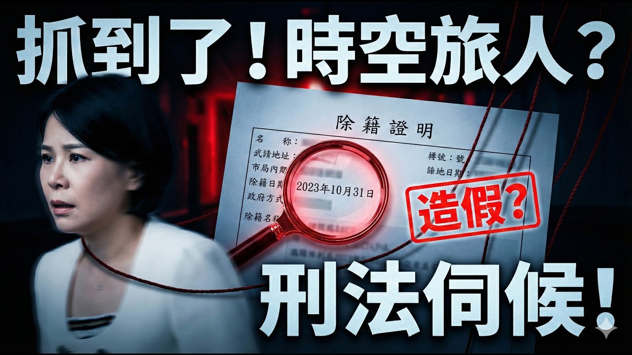 【造假踢鐵板？】李貞秀「除籍證明」爆致命時空破綻！拆解民眾黨破窗式詭辯，背後紅色指導棋現形？