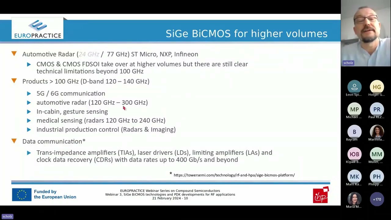 S10-E3_Compound Semiconductors webinar series_SiGe BiCMOS technologies and PDKs for RF applications