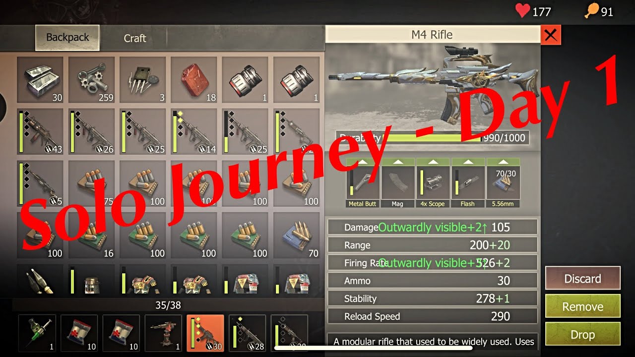 Solo Day 1 - Last Island Of Survival / Last Day Rules Survival