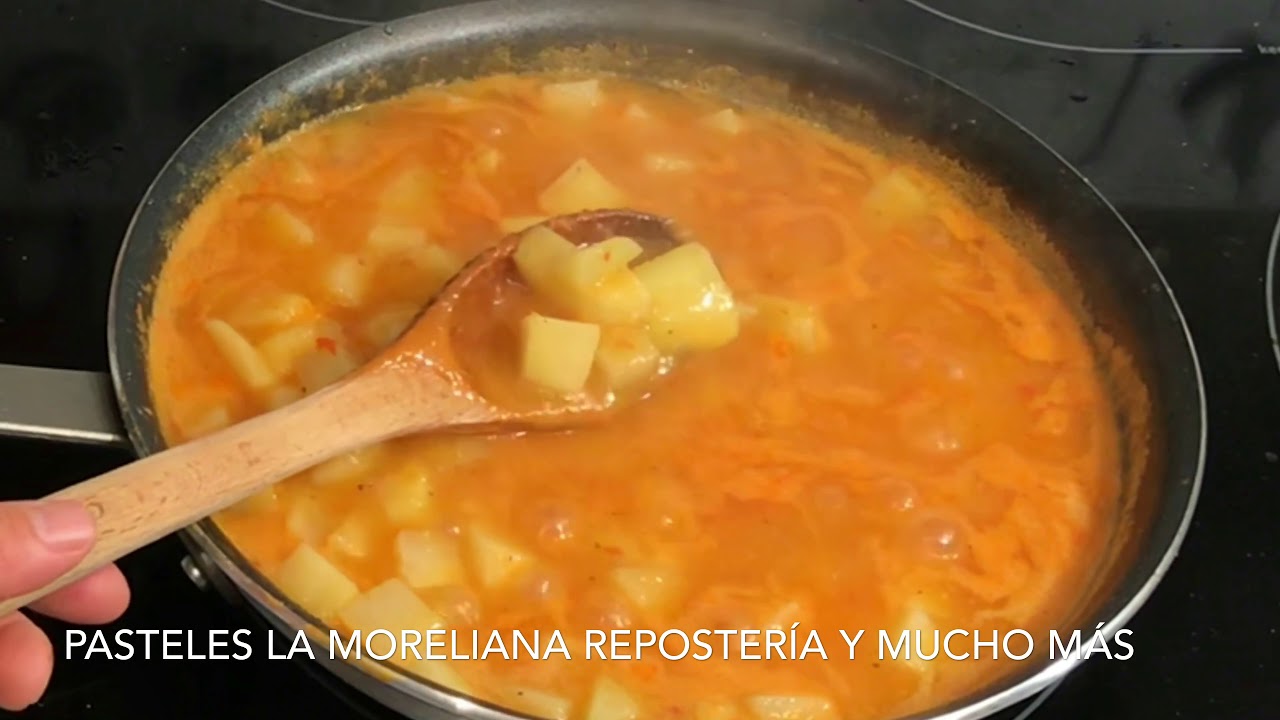 Receta De Papas 🥔 En Caldo Para Termo O Lonche 🥘