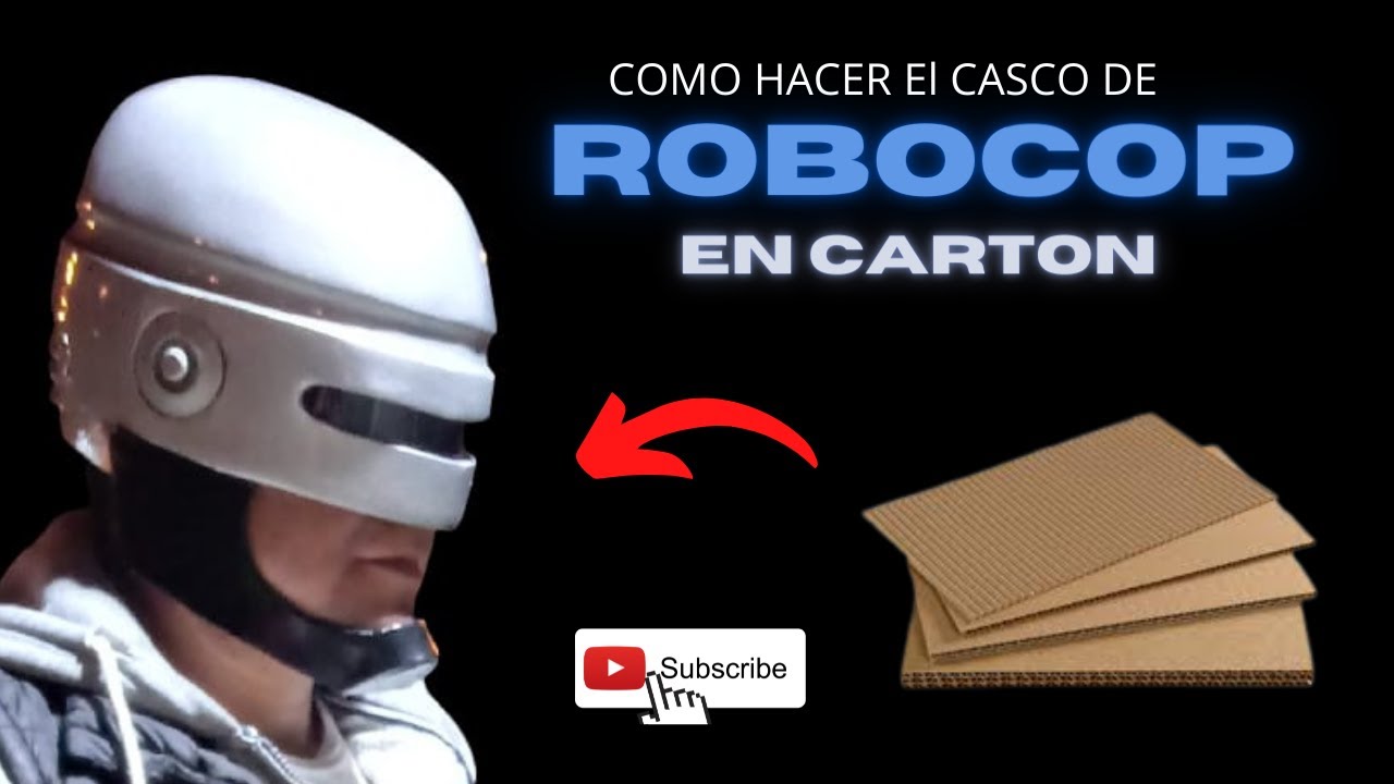 Como hacer el casco de RoboCop en cartón