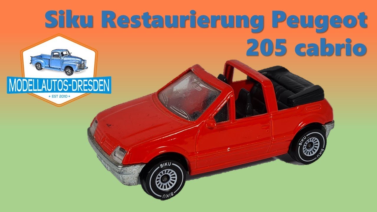 Siku Restauration  #139 Peugeot 205 cabrio Lackierung - Custom [Modellauto]
