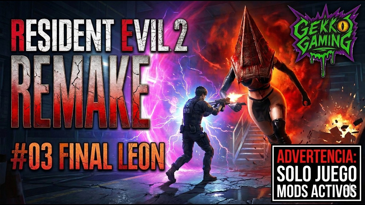 RESIDENT EVIL 2 REMAKE #03 FINAL LEON - solo juego