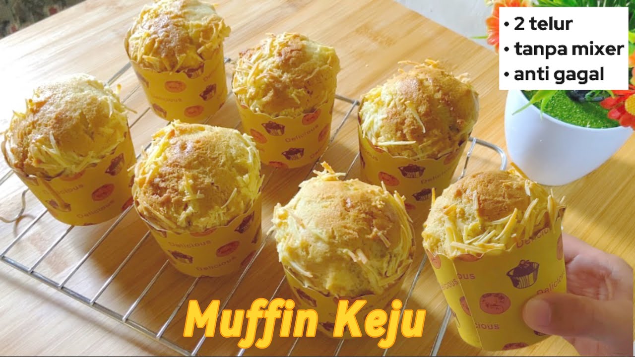 Tanpa Mixer! Muffin Keju Ala Breadtalk | resep muffin keju | niisarh
