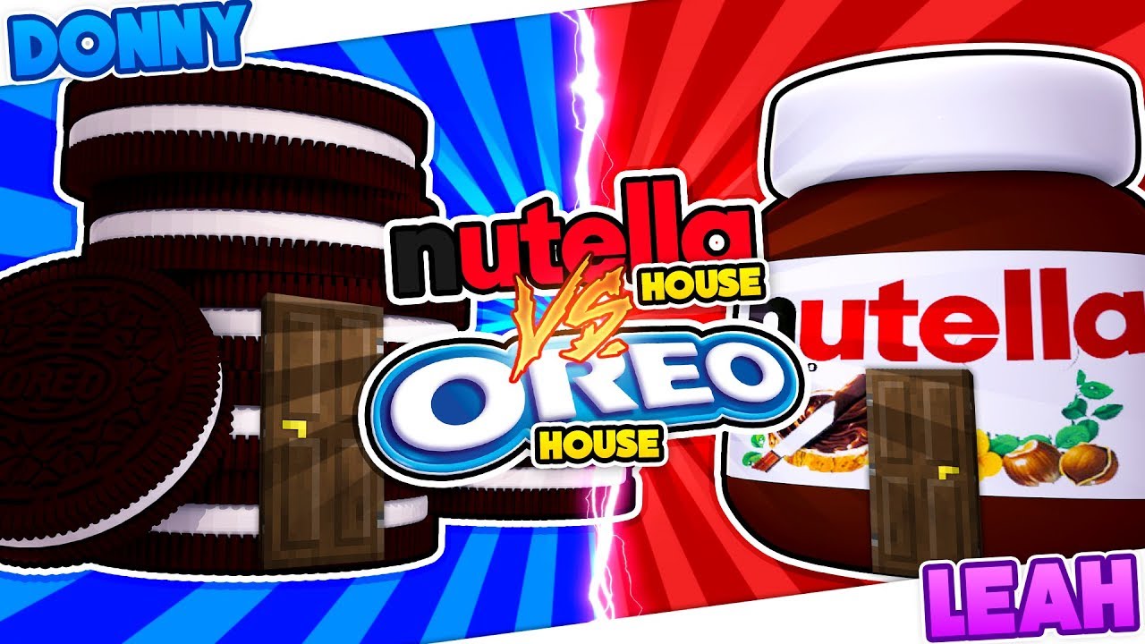 Minecraft HOW TO BUILD A NUTELLA & OREO HOUSE!!!- Donny & Leah Gaming