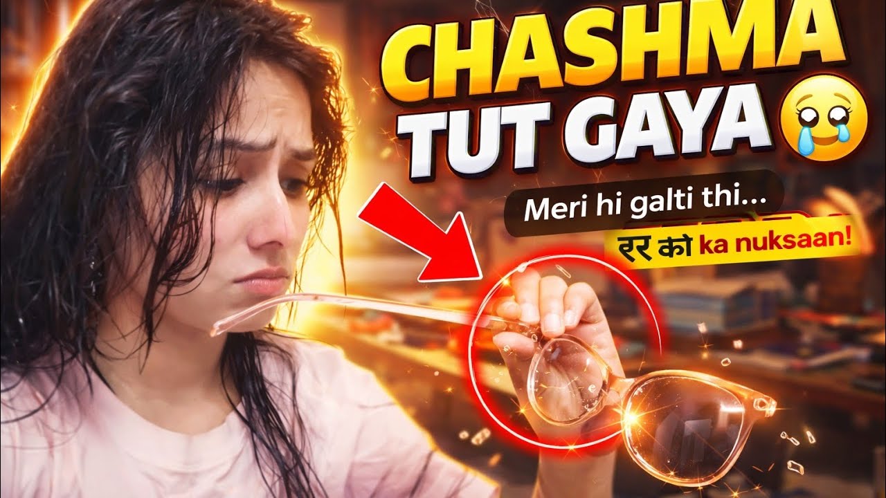 Mera hi haath pada aur CHASHMA TUT GAYA 😭 | Aaj ka unlucky vlog 