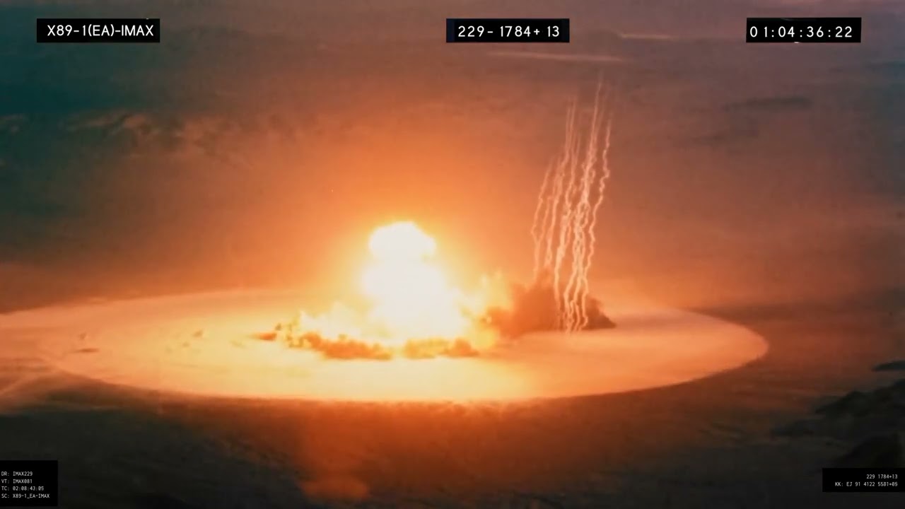 Christopher Nolan in Oppenheimer Real Nuclear Bomb Explode Scene Exclusive