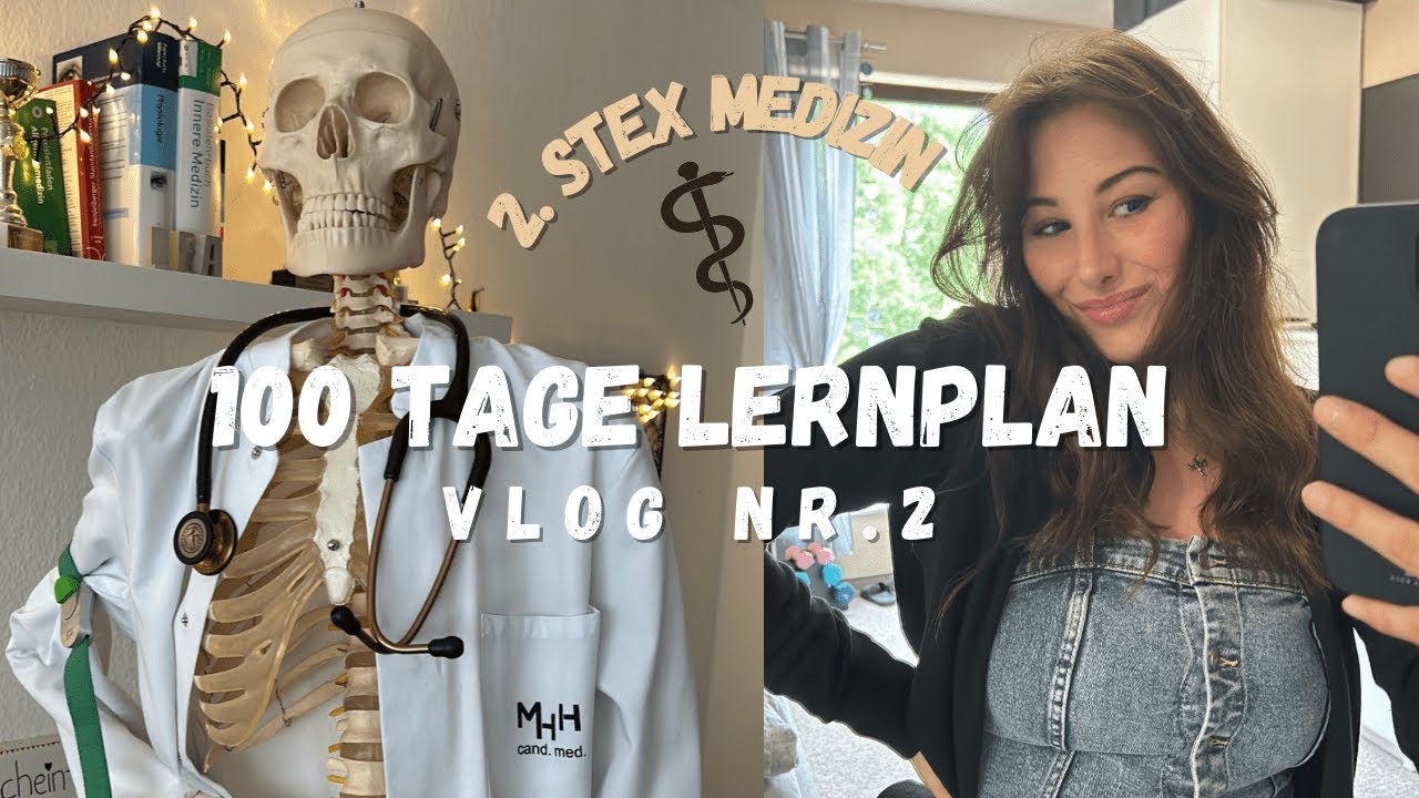 M2 Lernplan Vlog Nr. 2 | 100 Tage Lernplan diaries | innere Medizin | PJ Platz Wahl 🫀