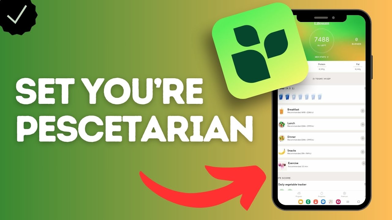 How to Set That You’re Pescetarian in Lifesum App (include fish, exclude meat in your diet profile)