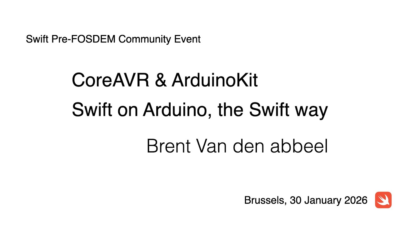 CoreAVR + ArduinoKit: Swift on the Arduino, the Swift way