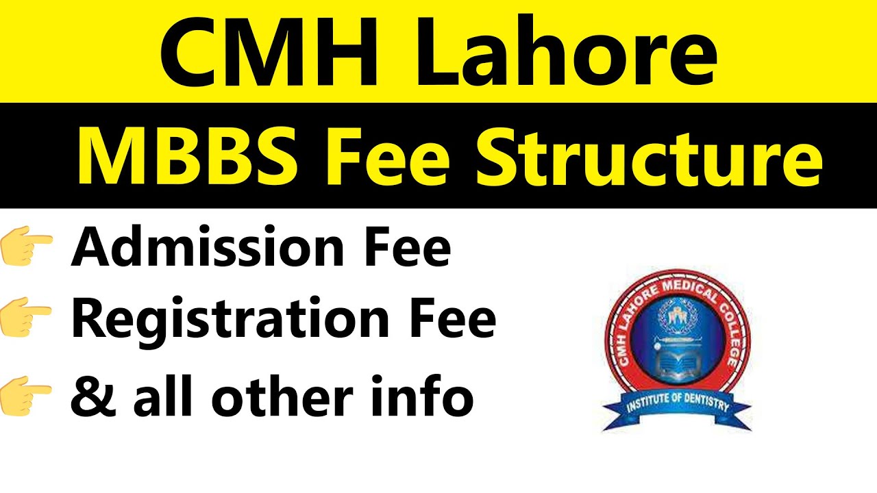 CMH Lahore Medical College & Institute Of Dentistry MBBS Fee Structure