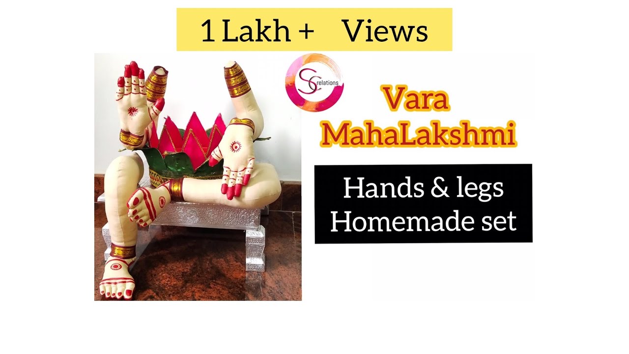 DIY | VARA MAHALAKSHMI Devi Idol’s Hands and Legs Set | Simple HomeMade