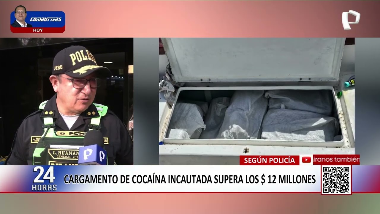 Piura: incautan cerca de dos toneladas y media de cocaína ocultas en yate