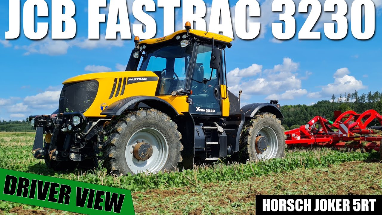 JCB FASTRAC 3230 XTRA & HORSCH JOKER 5RT | GoPro/driver view