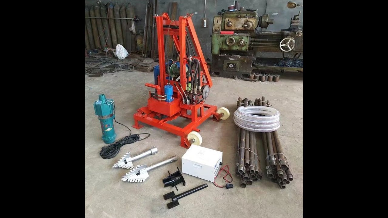 sunmoy diesel engine hydraulic portable water well drilling rig,borehole drilling rig