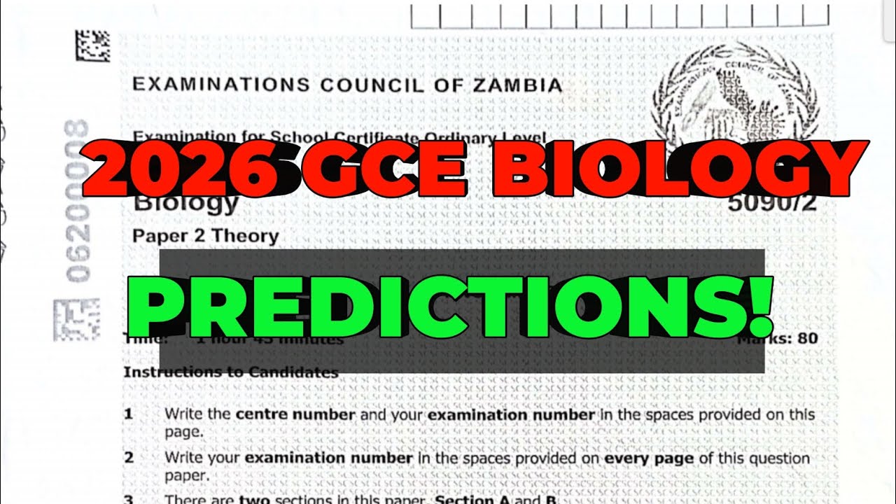 Прогнозы по биологии на экзамене GCE 2026! 😱😱💥
