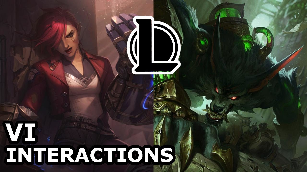 Vi Interactions with Other Champions | MAYBE WARWICK REALLY IS VANDER | League of Legends Quotes