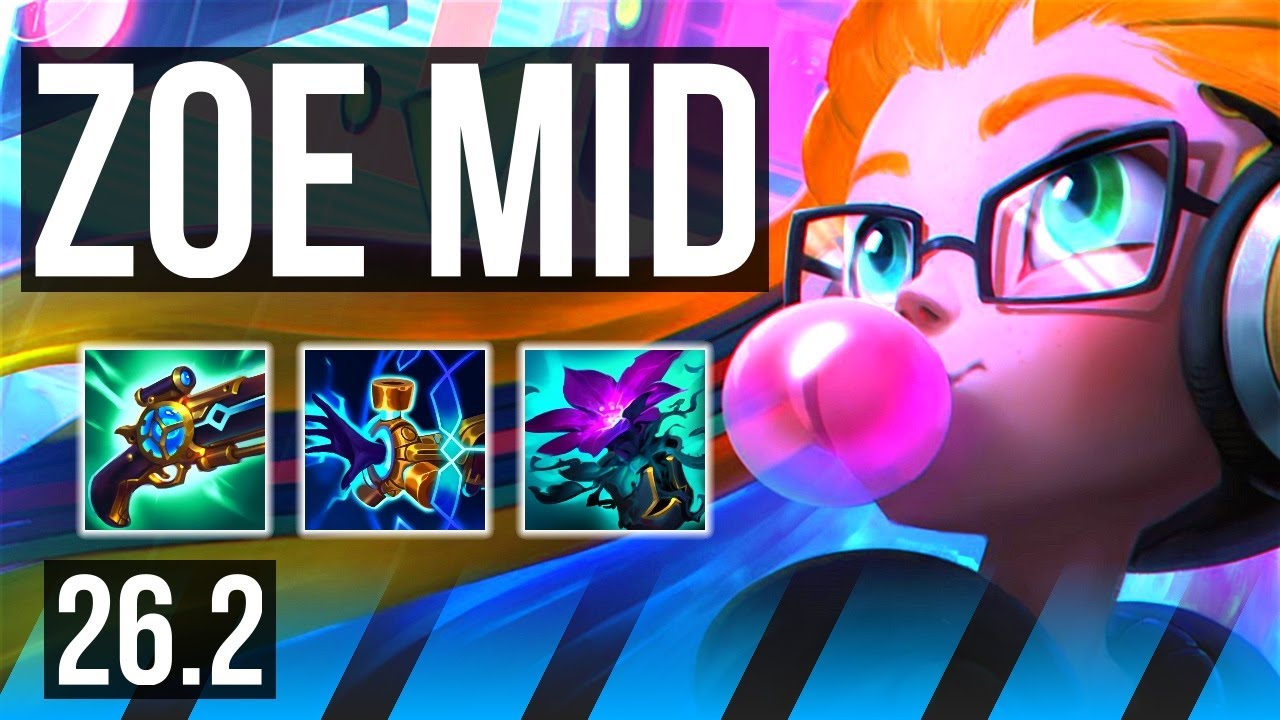 ZOE vs AKSHAN (MID) | Good KDA: 12/1/10 | NA Master | 26.2