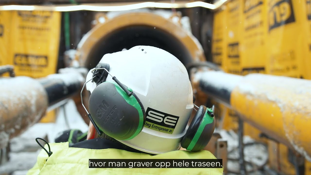 Tunnelering med &aring;pen front, Steg Entrepren&oslash;r as. NoDig - gravefrie metoder.
