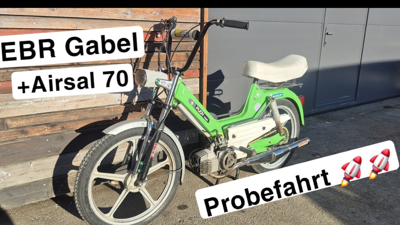 Puch Maxi EBR Gabel/Airsal 70 Probefahrt