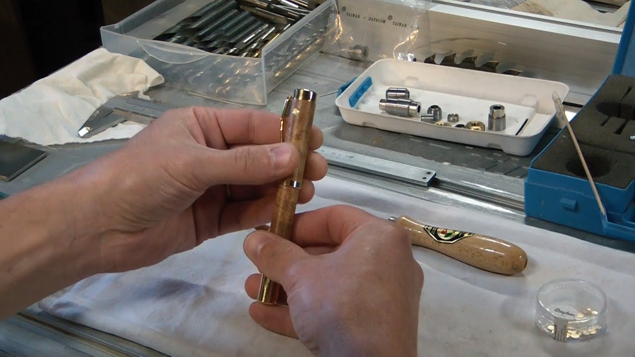 Atelier AHA - Fabrication d'un stylo en loupe d'Amboine