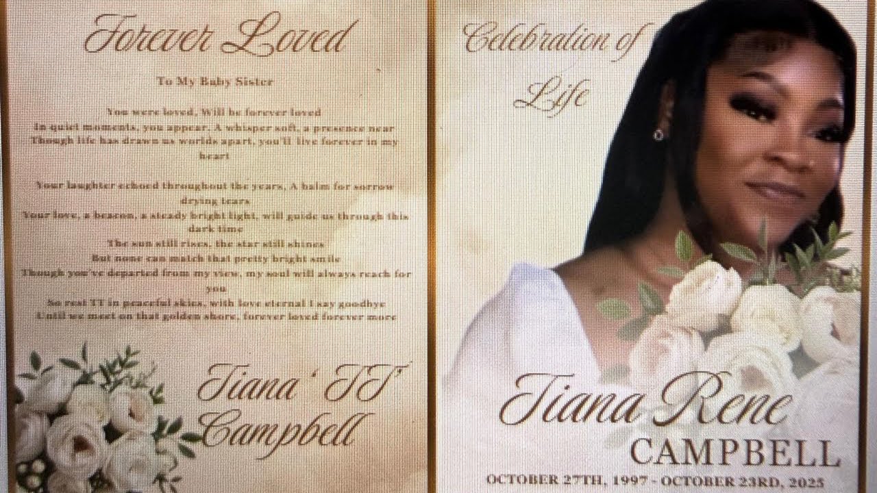 The Thanksgiving Service For The Late TIANA CAMPBELL