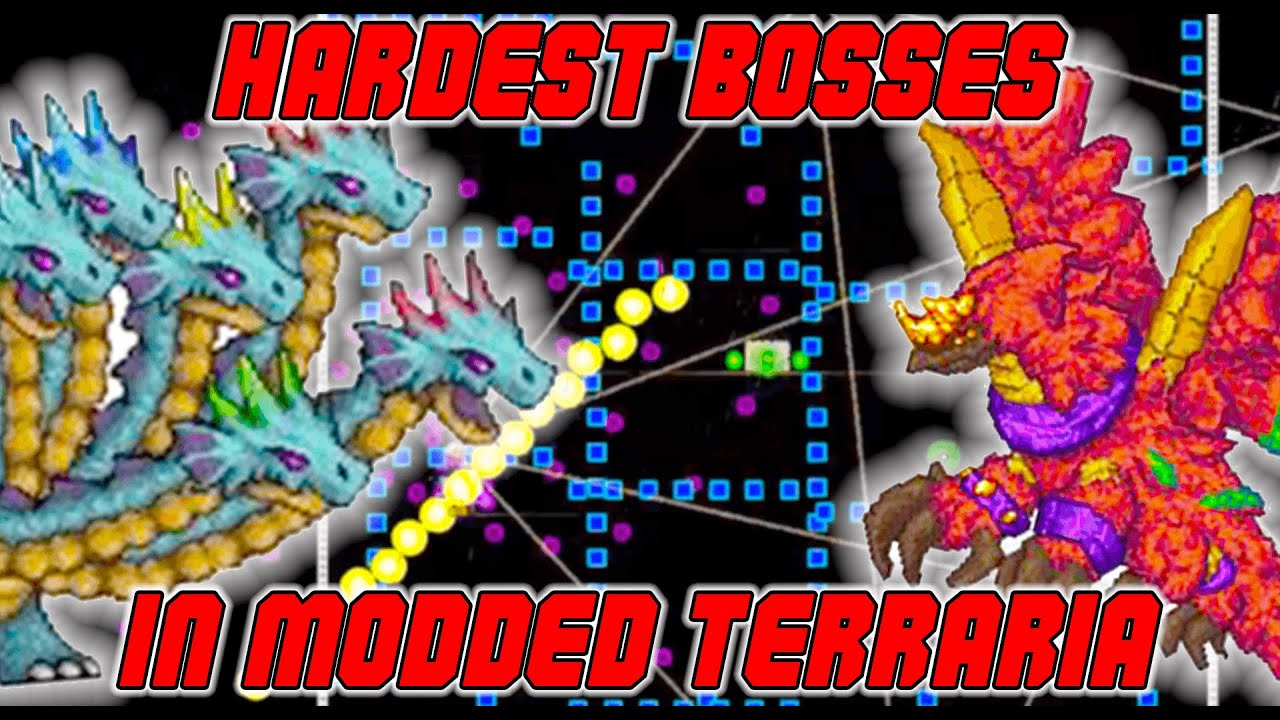 Топ-5 САМЫХ СЛОЖНЫХ боссов в модифицированной Terraria - Terraria Hardest Bosses