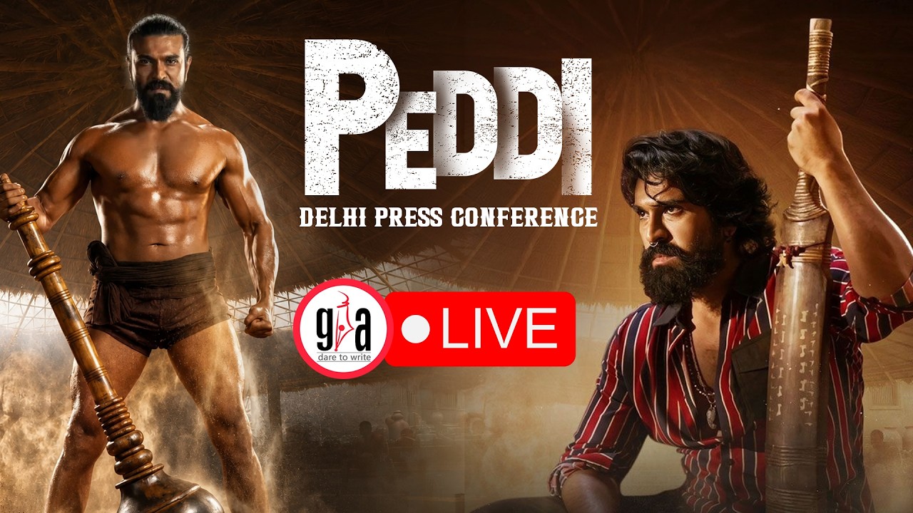 LIVE : PEDDI Delhi Press Conference | Ram Charan | Buchi Babu Sana | Janhvi Kapoor | greatandhra.com