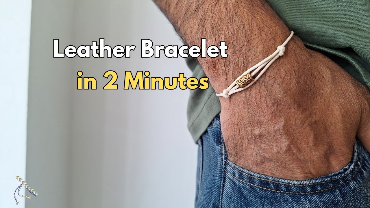 Make and SELL This Leather-Style Bracelet |Easy and profitable Tutorial