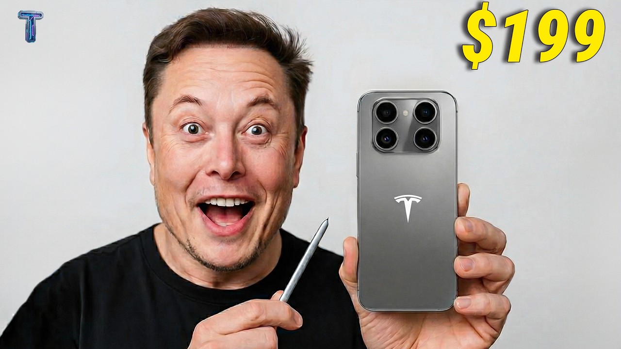 Илон Маск объясняет, как его телефон Tesla помогает избежать ловушки обновления.
