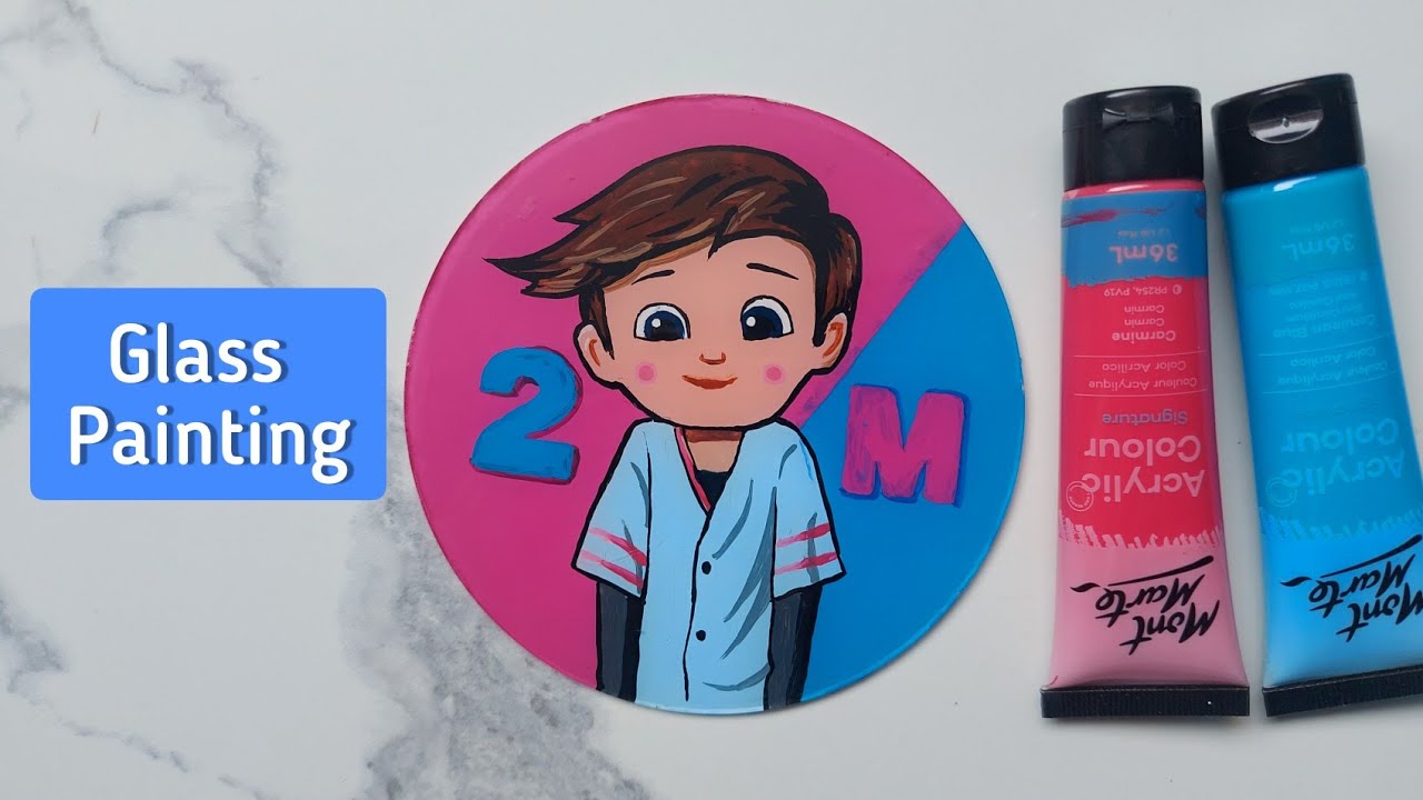 Glass painting : tutorial #shorts