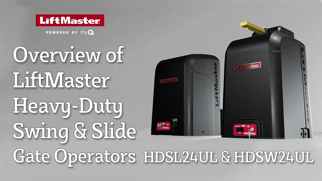 Overview of LiftMaster Heavy Duty Swing and Slide Gate Operators HDSL24UL and HDSW24UL