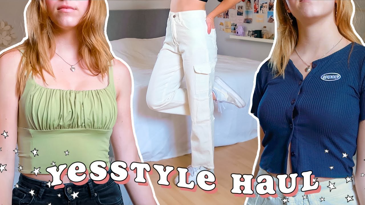 yesstyle try on haul 2021 *pants, shirts + discount code*