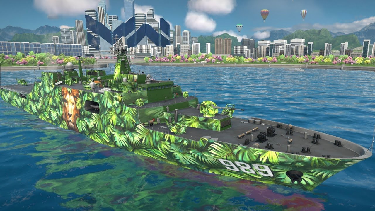 CN TYPE 071 in action: the best free to play ship in the game.
