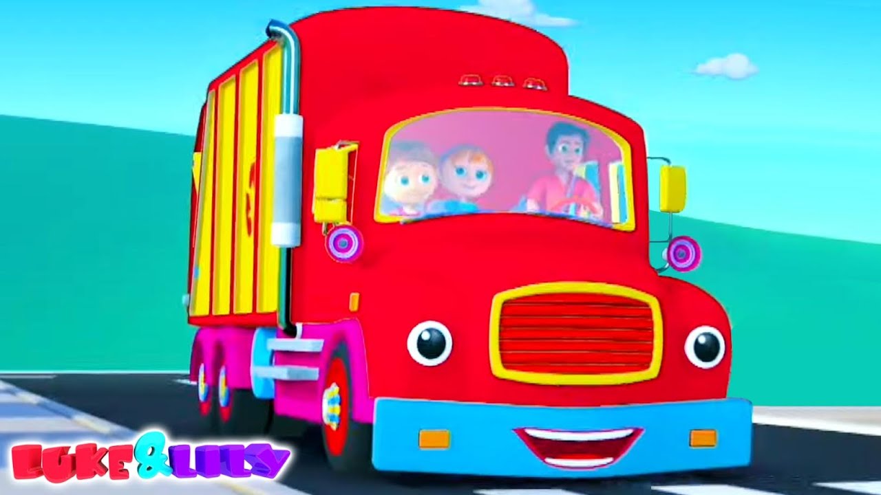 Wheels On The Garbage Truck Go Round And Round Nursery Rhyme And Kids Song