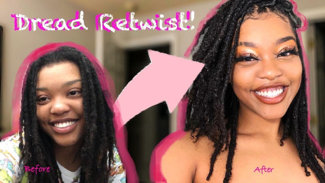 WATCH ME RETWIST💃🏽 MY THICK LOCS/ MINI TUTORIAL🧏🏾&zwj;♀️💕