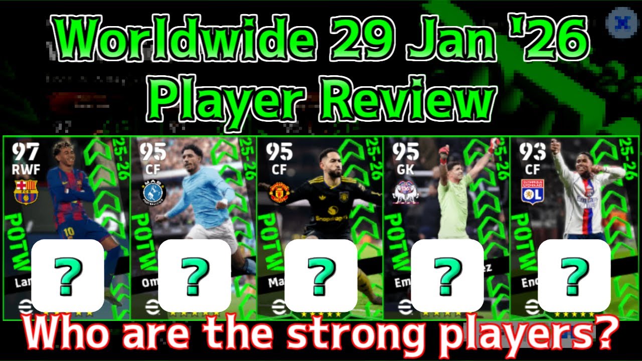 Обзор игрока недели (POTW) по всему миру, 29 января 2026 г. │ eFootball Mobile 2026