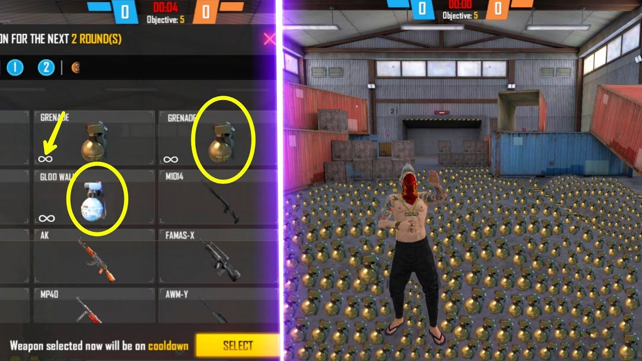 Lone Wolf Mode Unlimited Grenade Enter Trick | Free Fire New Tricks 2022