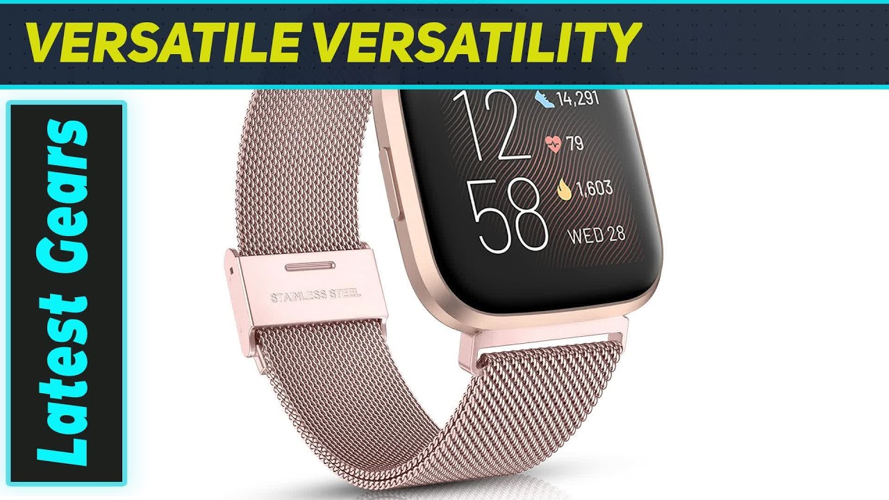 `Maledan Rose Gold Fitbit Versa Band: The Ultimate Style Upgrade!