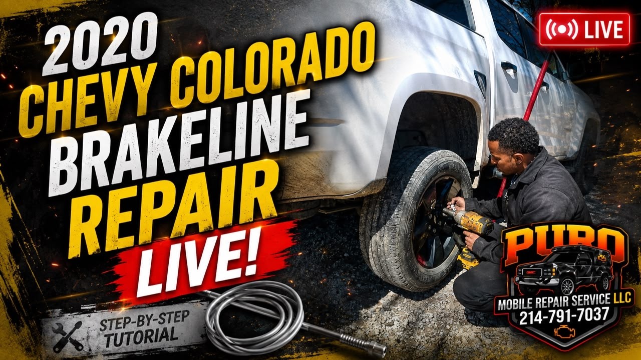 2020  Chevy Colorado  brakeline repair live!