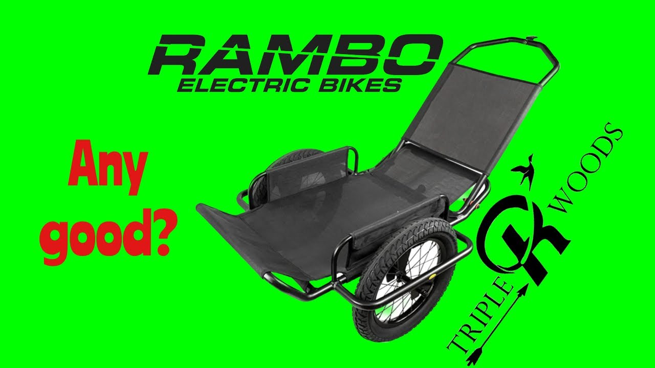 Rambo E-Bike Trailer Review & Test - Is it worth $350? #hunting #deerhunting #bowhunting