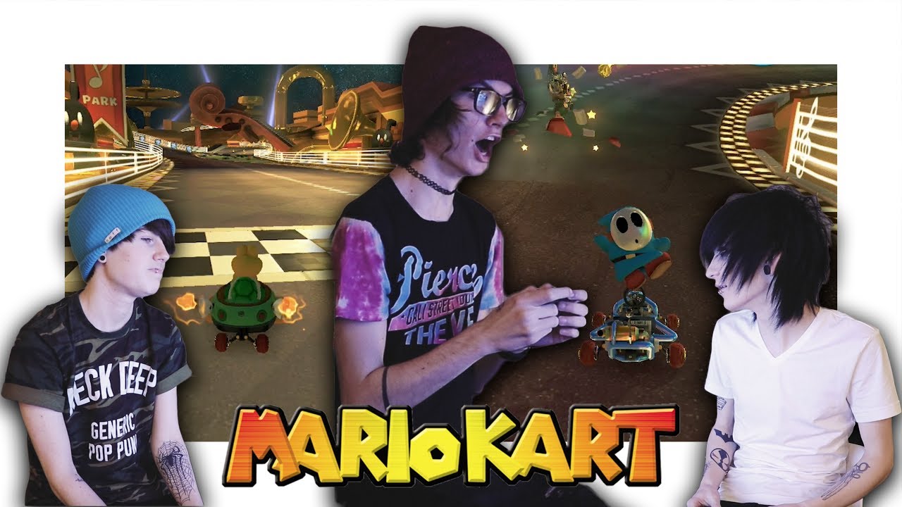 Wrecking My Friends in Mario Kart