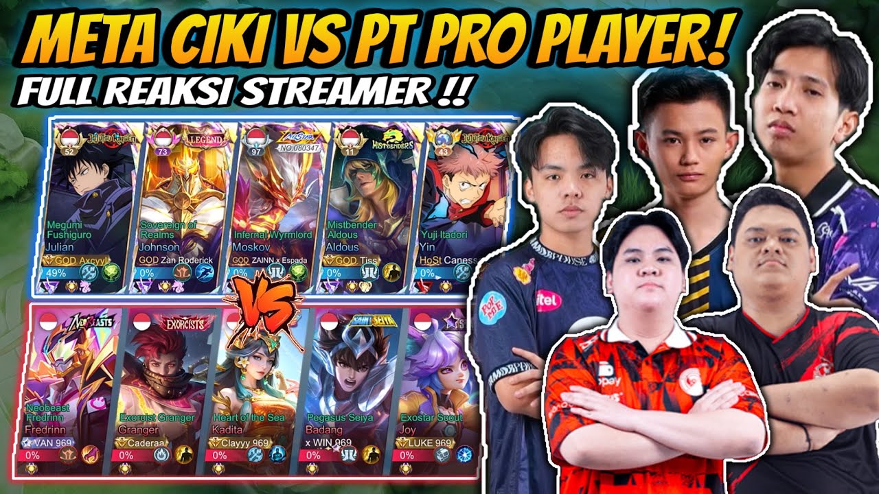 Reaksi Party Pro Player 969 Ketemu Meta Ciki !! Match Super Seru Meta Ciki Vs Pro Player !!