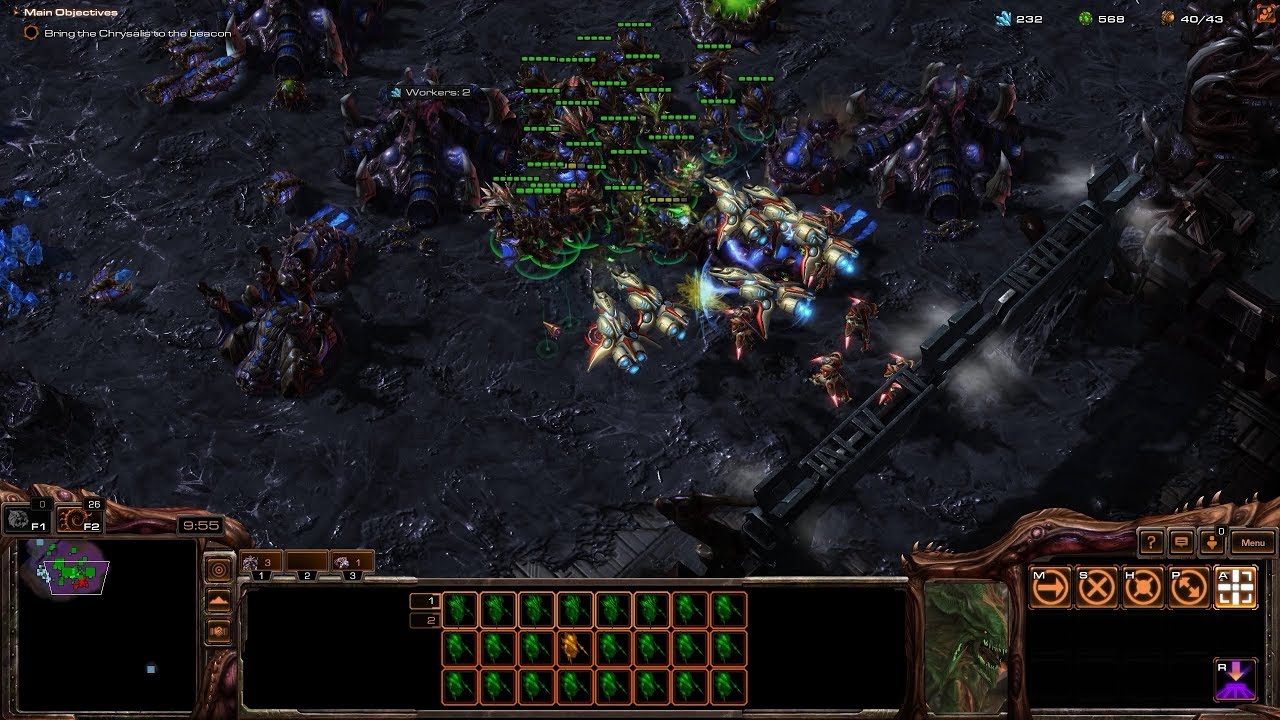 StarCraft: Mass Recall V7.0 Zerg Campaign Mission 2 - Egression