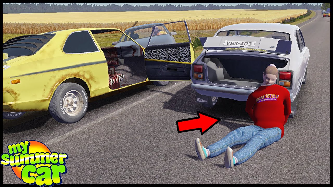 СПАС ДЕВУШКУ и ОТВЕЗ ЕЕ К СЕБЕ! Попал В ДТП! - My Summer Car