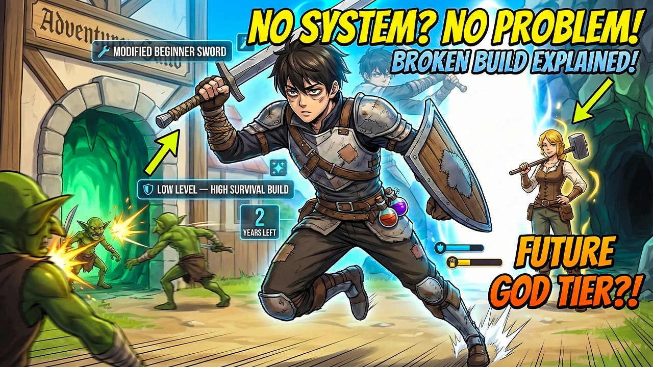 In 2 YEARS MONSTERS WILL ERASE HUMANITY, So He Starts From LEVEL ZERO With BROKEN GEAR!