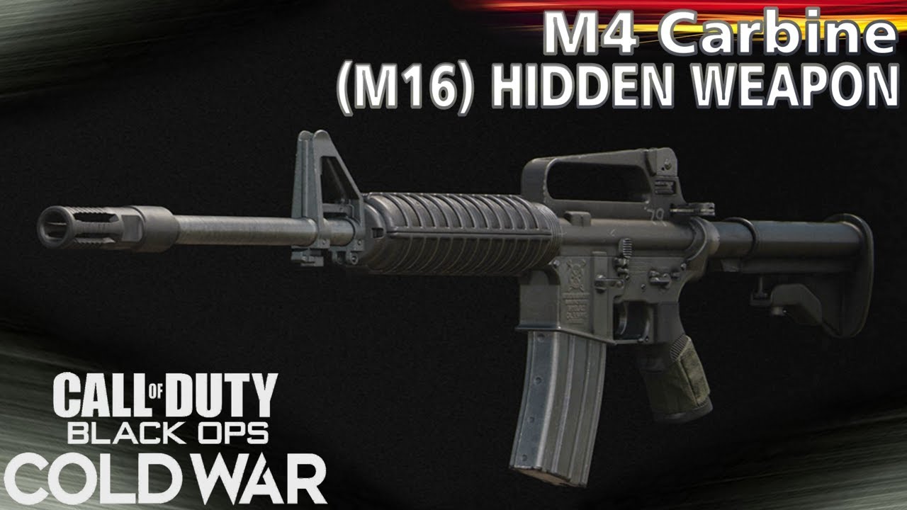 Black Ops Cold War M4 Carbine (M16) Hidden Weapon Gameplay