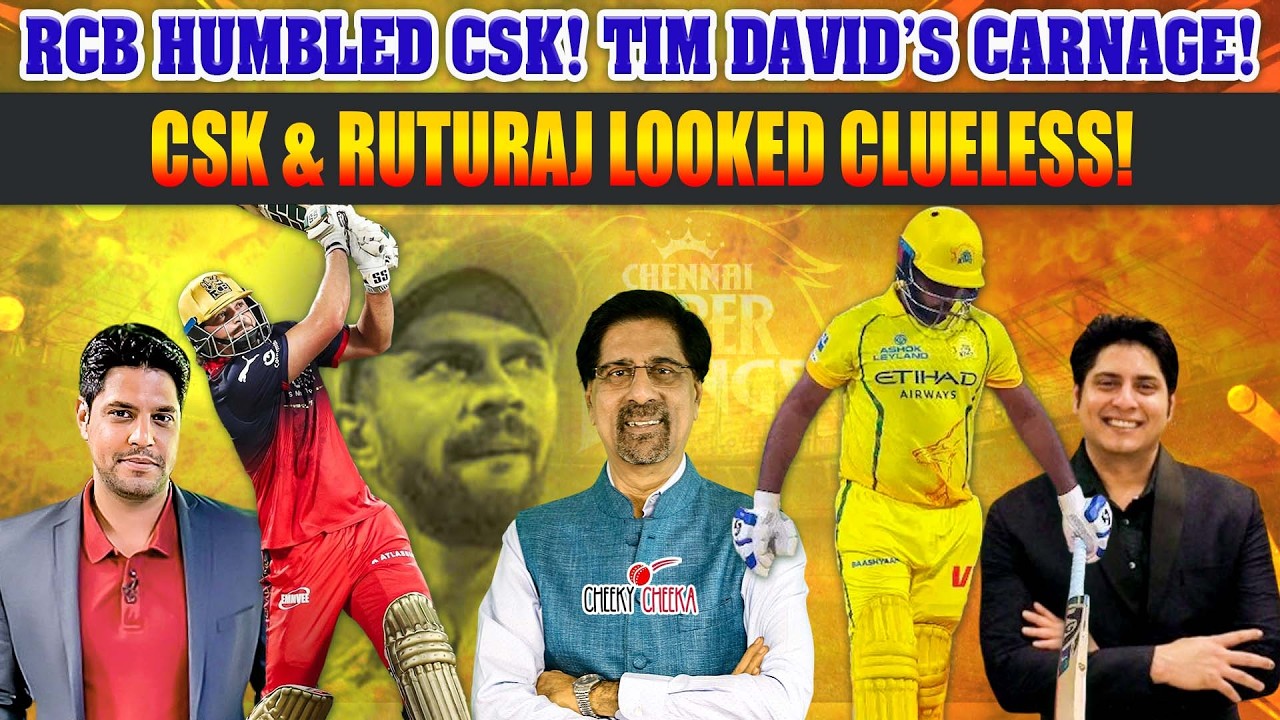 RCB HUMBLED CSK! TIM DAVID'S CARNAGE! | CSK & RUTURAJ LOOKED CLUELESS! | IPL 2026