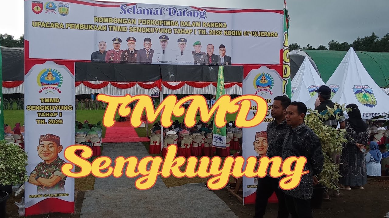 Pembukaan TMMD Sengkuyung, Kabupaten Jepara #tmmdwujudsinergimembangunnegeri #inspirasi 
